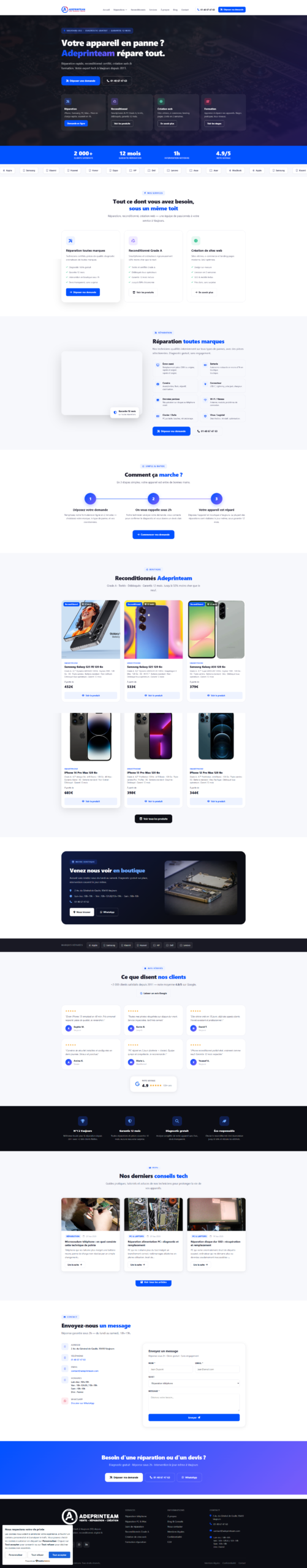 Mobile — Site Vitrine & Services Adeprinteam